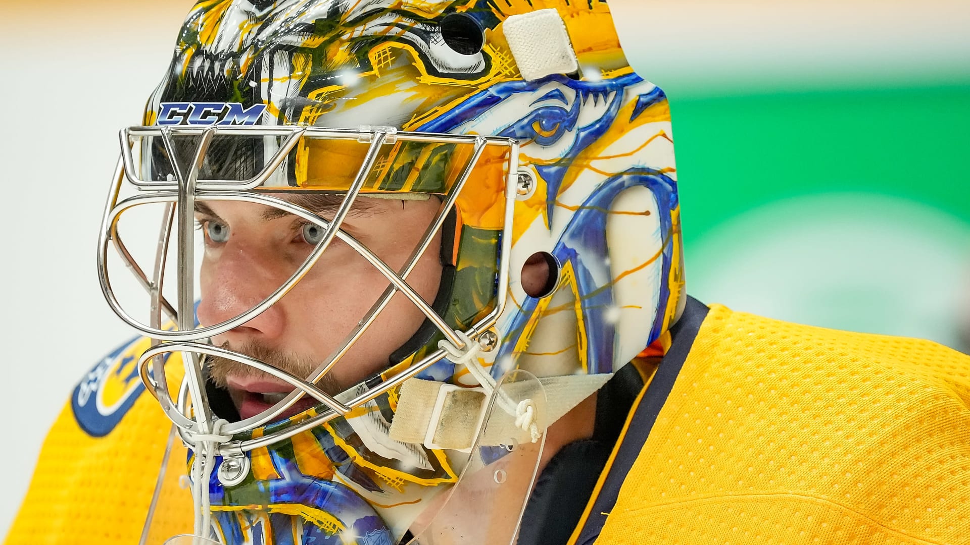 Juuse Saros Torjui Sebastian Ahon Yrityksen Läpiajosta | Jääkiekon NHL ...