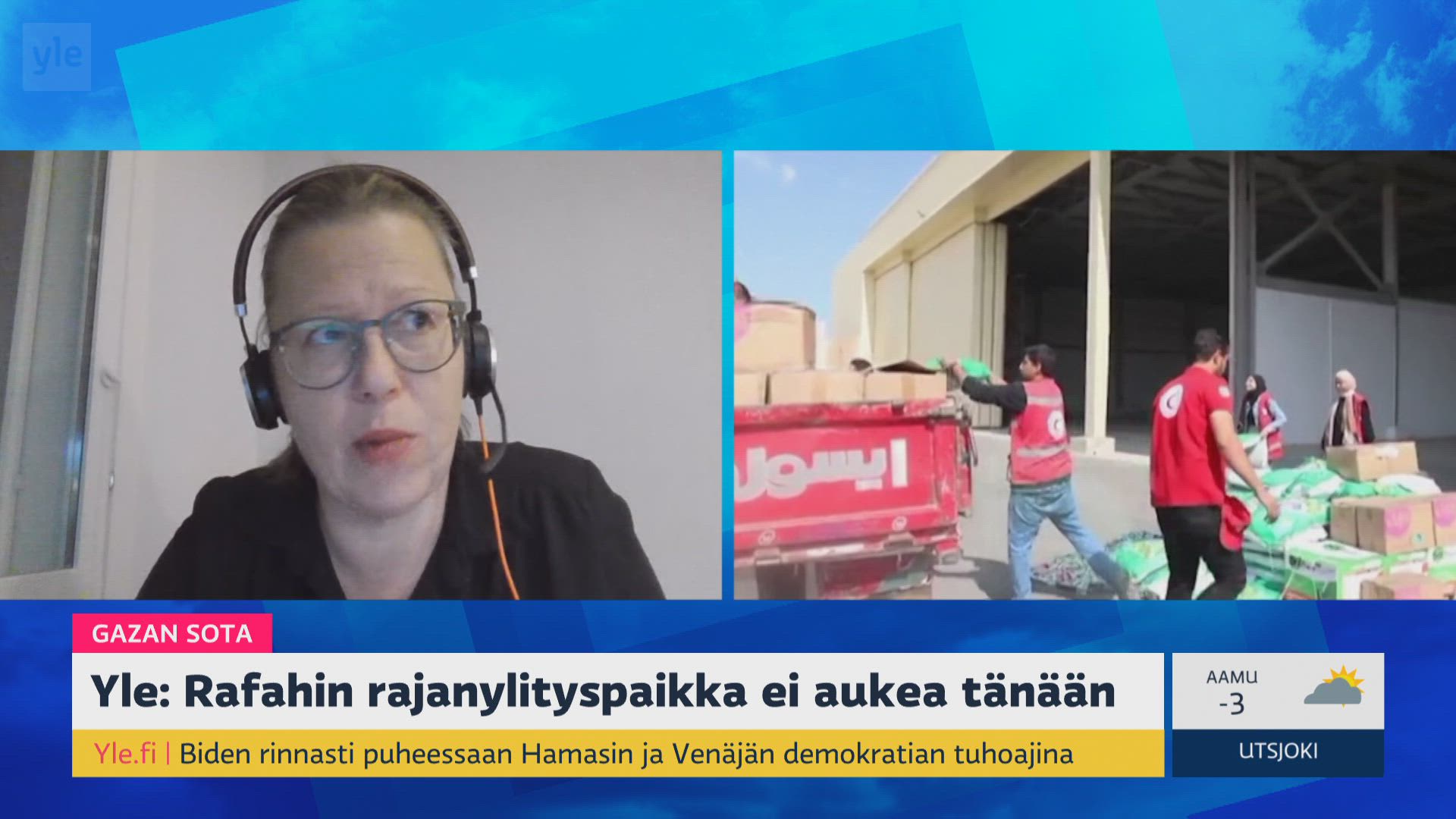 Humanitaarinen Apu Gazaan Odottaa | Ylen Aamu | Yle Areena