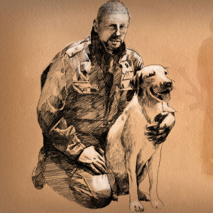 Norsunluukoira, toni Lahtinen, Rokka, piirustus