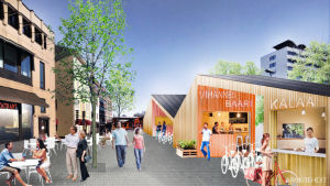 Jyväskylän aseman seutua havainnekuvana Havainnekuva Jyväskylän aseman seudusta