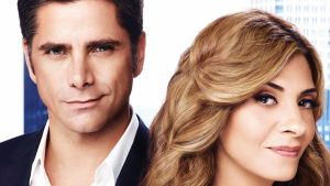 Unelmien kolhimat -sarjan Connor McClane (John Stamos) ja Dani Santino (Callie Thorne)