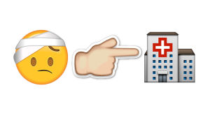 Så här kan du berätta att du hamnat på sjukhus med emojier. Så här kan du berätta att du hamnat på sjukhus med emojier.