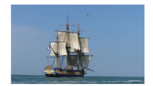 L'Hermione koepurjehduksella Englannin kanaalilla 2014. L'Hermione koepurjehduksella Englannin kanaalilla 2014.
