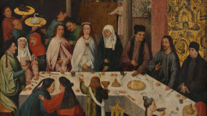 Bröllopet i Kana av Hieronymus Bosch Hieronymus Boschs målning av Bröllopet i Kana.
