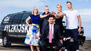 Kioskin ruutukasvot Kioskin ruutukasvot Rakel Liekki, Aleksi Rantamaa, Marja Sannikka, Peter Westerholm ja Constantinos “Gogi” Mavromichalis.