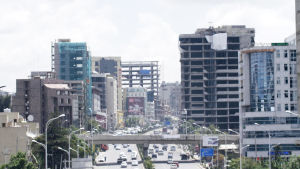 Kaupunkikuvaa Addis Abebasta