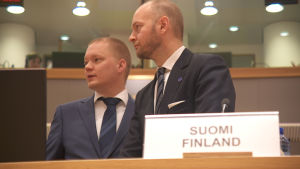 Sampo Terho deltog i sitt första möte i Bryssel som Europaminister. Sampo Terho deltog i sitt första möte i Bryssel som Europaminister.