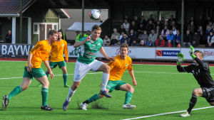 Benjamin Källman gjorde EIF:s första mål mot GrIFK. EIF-GrIFK