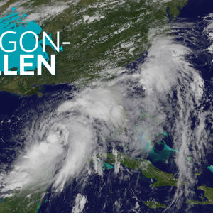 Orkanen Hermine drar in över Florida.