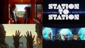 Juna vie taidetta ja taiteilijoita poikki Amerikan. Kuvakooste Doug Aitkenin elokuvasta Station to Station.
