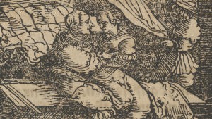 Decamerone-teoksen tapahtumia: Ghismonda, Guiscardo, and the Prince of Salerno, from The Decameron, puuleikkaus