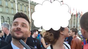 Sergej Lazarev på röda mattan