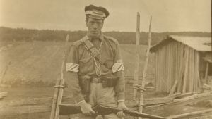 En vit soldat år 1918. En vit soldat år 1918.