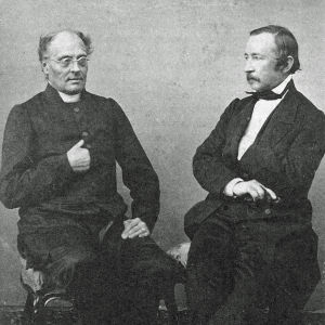 Runeberg och Topelius senare i livet. Runeberg och Topelius, porträtt