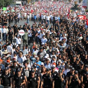 Hundratusentals turkar marscherade i den så kallade Rättvisemarschen från Ankara till Istanbul under 25 dagar i juni och juli 2017. Rättvisemarschen i Turkiet sommaren 2017.