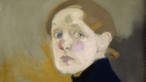 Helene Schjerfbeck (1862-1946) Självporträtt 1912, olja på duk, Konstmuseet Ateneum Helene Schjerfbecks självporträtt.