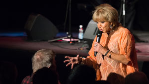 Barbro "Lill-Babs" Svensson på Ritz i Vasa år 2015. Barbro "Lill-Babs" Svensson på Ritz i Vasa