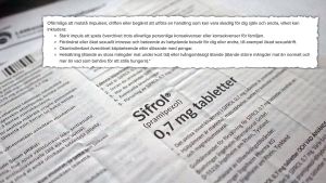 Delar av Sifrols biverkningar