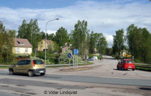 Korsningen stamväg 51 och vägen till Pojo i Österby. OBS! Får användas endast i artiklar som berör fotograf Vidar Lindqvist.