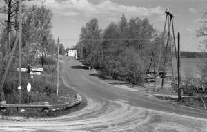 Korsningen stamväg 51 och vägen till Pojo i Österby. OBS! Får användas endast i artiklar som berör fotograf Vidar Lindqvist.