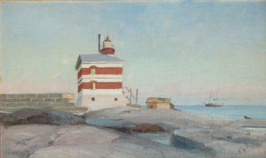 Victor Westerholmin maalaus vuodelta 1887 Victor Westerholmin maalaus Märketin majakasta