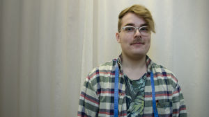 Arbetspraktiken gav Anton mod att söka sig till sömnadslinjen. Anton West.