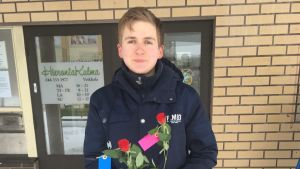 Markus Myllyniemi är oroad över utvecklingen. Bild på 22-åriga studerande Markus Myllyniemi.