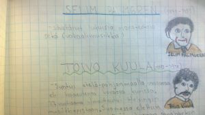 Kouvolassa musiikkiluokkalainen keräsi itse sisällön omaan musiikkikansioonsa. Musiikkiluokkalaisen vihko