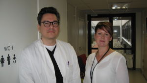 Överläkare Andreas Blanco Sequeiros och serviceområdeschef Heidi Pettersson överläkare Andreas Blanco Sequeiros och serviceområdeschef Heidi Pettersson