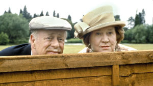Richard ja Hyacinth Bucket (Clive Swift ja Patricia Routledge) Richard ja Hyacinth Bucket Pokka pitää -sarjassa