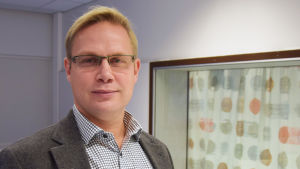 Niclas Grönholm. Niclas Grönholm, linjedirektör vid utbildningsverket i Helsingfors, november 2015