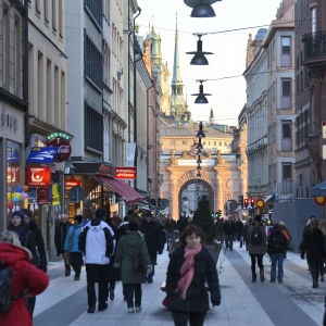 Drottninggatan i Stockholm.