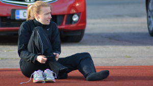Heidi Eriksson vann FM-guld på 5000 meter år 2011. Heidi Eriksson vid Tomatspelen i Närpes 2015.