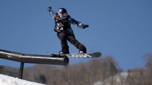 Enni Rukajärvi hör till världseliten i både slopestyle och Big Air. Enni Rukajärvi åker slopestyle, 2016.