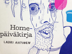 Oululaisen sarjakuvataiteilijan kokemukset hometalokaupoista.. sarjakuvapiirros