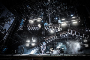 Till Lindeman, sångaren i Rammstein på scenen på Rock Fest