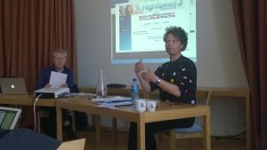 Knut Ove Arntzen och Rickard Borgström i Hangö. föreningen LUST ordnar seminarium i Hangö.