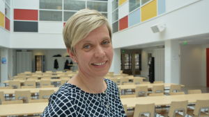 Inger Damlin. Inger Damlin, biträdande rektor på Borgaregatans skola i Vasa.