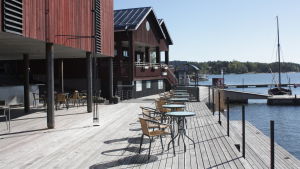 Många konserter kommer att ordnas på Korpoströms uteservering i sommar. korpoström