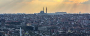 Vy över Istanbul, en av skådeplatserna för statskuppen och de efterföljande händelserna. Den andra staden som varit i händelsernas mitt är huvudstaden Ankara. Istanbul