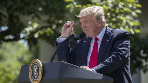 USA:s president Donald Trump bestämde i början av juni att USA ska dra sig ur klimatavtalet. USA:s president Donald Trump meddelar att USA drar sig ur klimatavtalet från Paris.