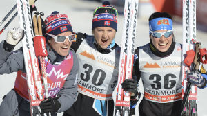 Heidi Weng, Ingvild Flugstad Östberg och Krista Pärmäkoski. Heidi Weng, Ingvild Flugstad Östberg och Krista Pärmäkoski.