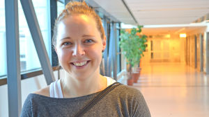 Heidi Lindström föreslår att medierna bättre lyfter upp damfotbollen Heidi Lindström spelar fotboll i HJK (2014).