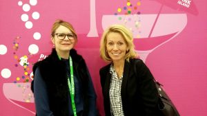 Julia Melnik och Heléne Lidström arbetar i resebranschen. Julia Melnik och Heléne Lidström jobbar i resebranschen.