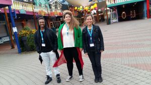 Banden inom Norden bör knytas tidigt för att samarbetet ska ha en framtid säger Julian, Emelie och Sara. Julius Owusu, Emelie Weski och Sara Corneliussen deltog i en nordisk ungdomskongress på Borgbacken i oktober 2016.