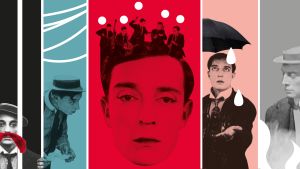 Viisi kertaa Buster Keaton. Buster Keaton. Teeman elokuvafestivaalin 2016 visuaalista ilmettä.
