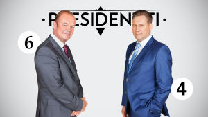 Presidentti-sarjan presidenttiehdokkaat rinnakkain.