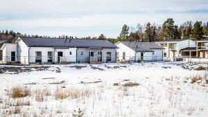Nya hus byggs också i Storören på gränsen till Östersundom. Nybyggda egnahemshus