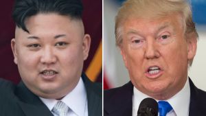 Kim Jong Un och Donald Trump har trappat upp den krigiska retoriken under den senaste veckan Kim Jong-Un och Donald Trump