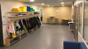 Nybyggt utrymme i Haga skola, Vasa.
